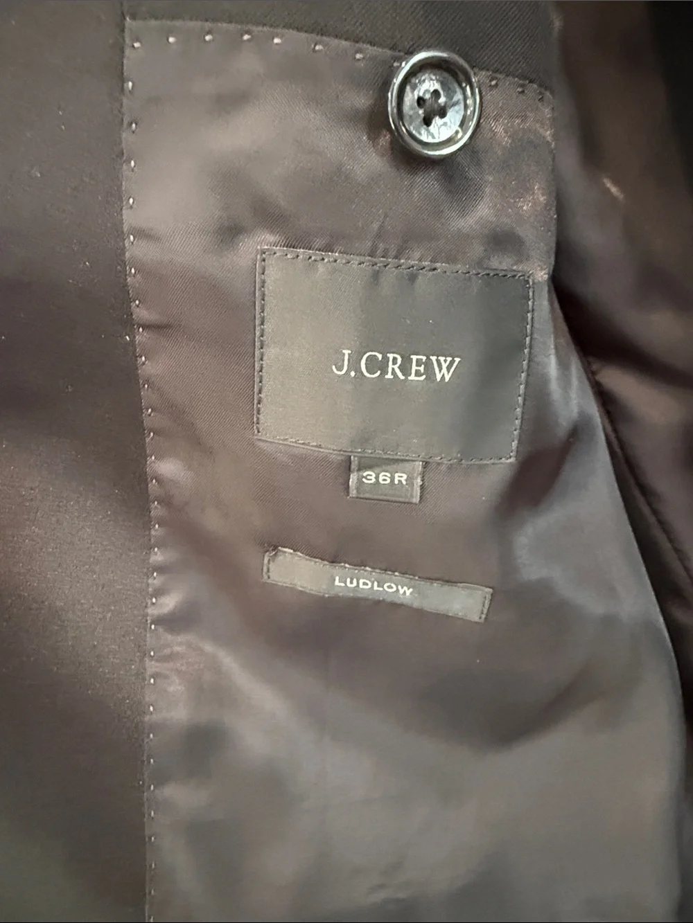 J. Crew Ludlow Black Shawl-Collar Tuxedo Jacket 36R and Tuxedo Pants 31x32